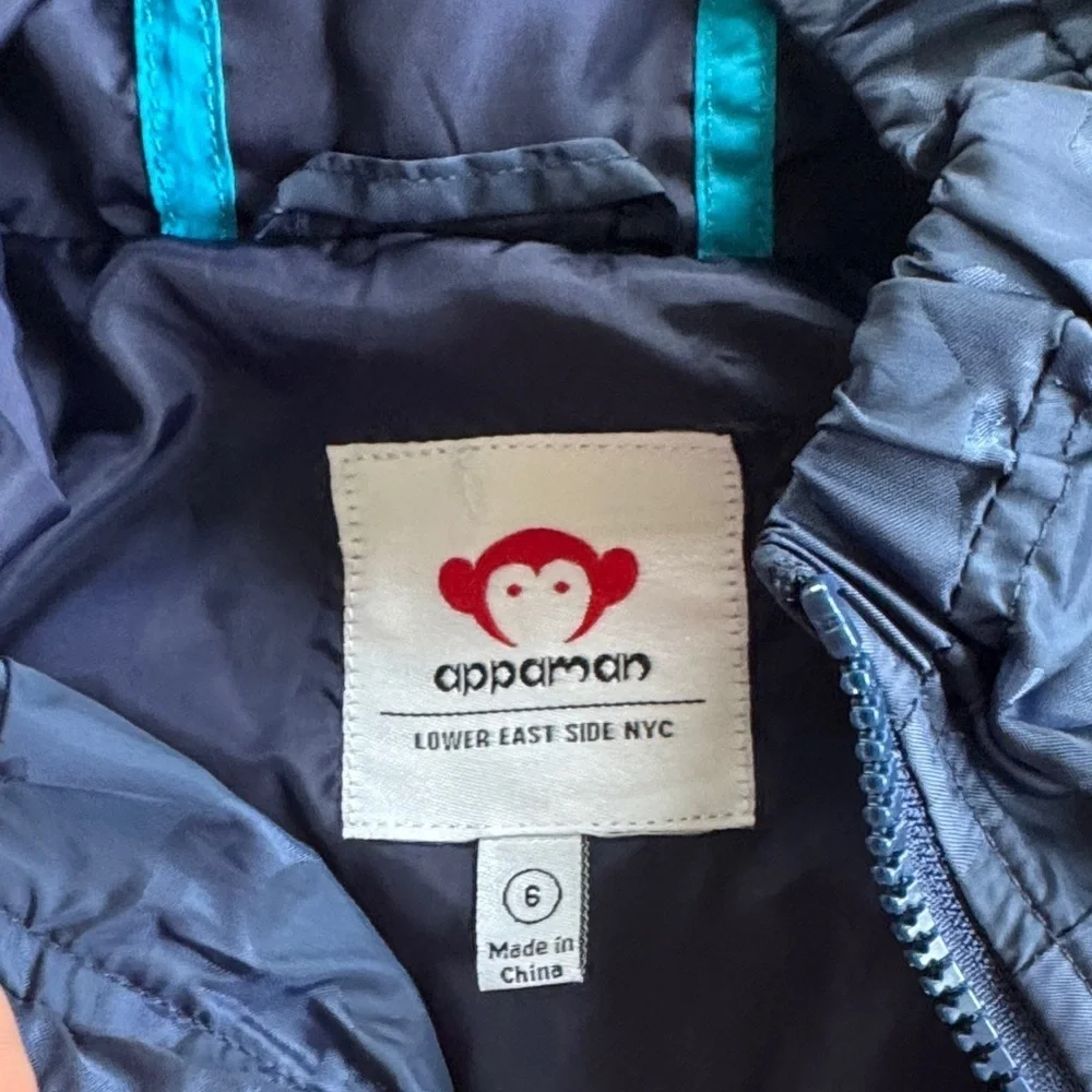 Appaman Navy Kids Raincoat with Hood